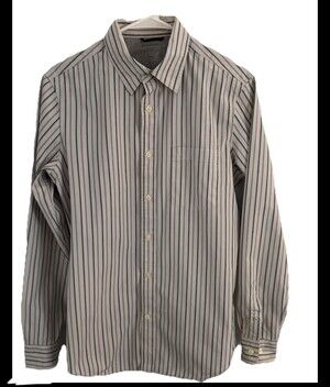 Banana Republic Men’s Small Slim Fit Button Down Green Gray White NWOT Shirt LS!